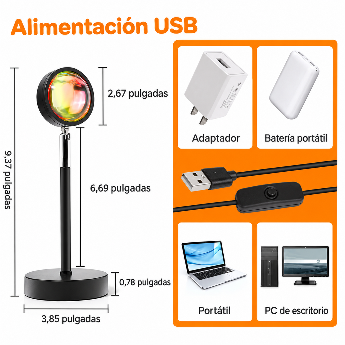 Lámpara Proyector de Atardecer